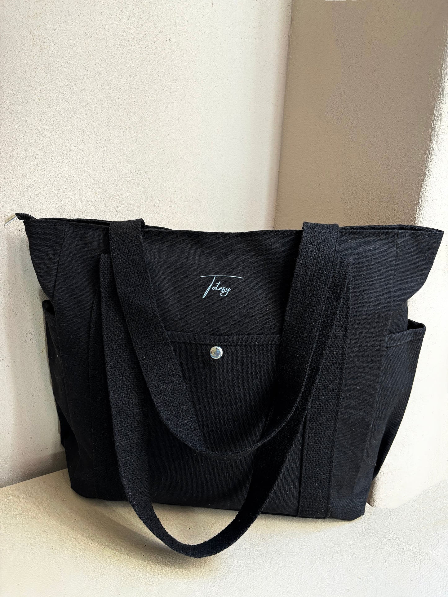 Totesy Midi Tote Bag (BLACK)