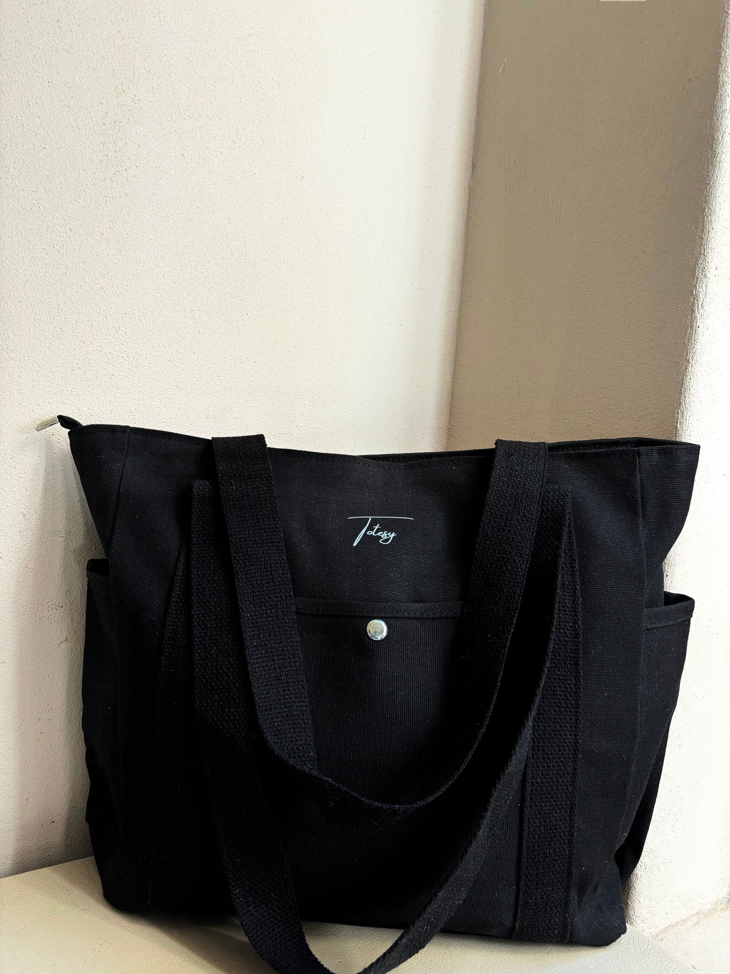 Totesy Midi Tote Bag (BLACK)